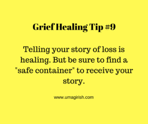 grief healing tip