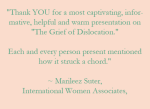 speaker on grief