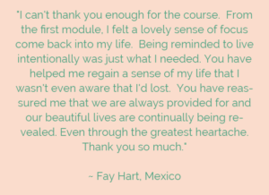 grief course testimonial