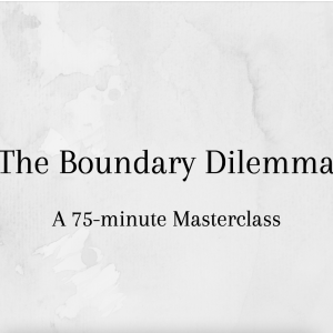 The Boundary Dilemma